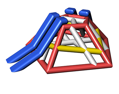 Inflatable water playtower BESKYD TETRA