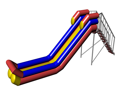 CHEREMOSH Inflatable water slide