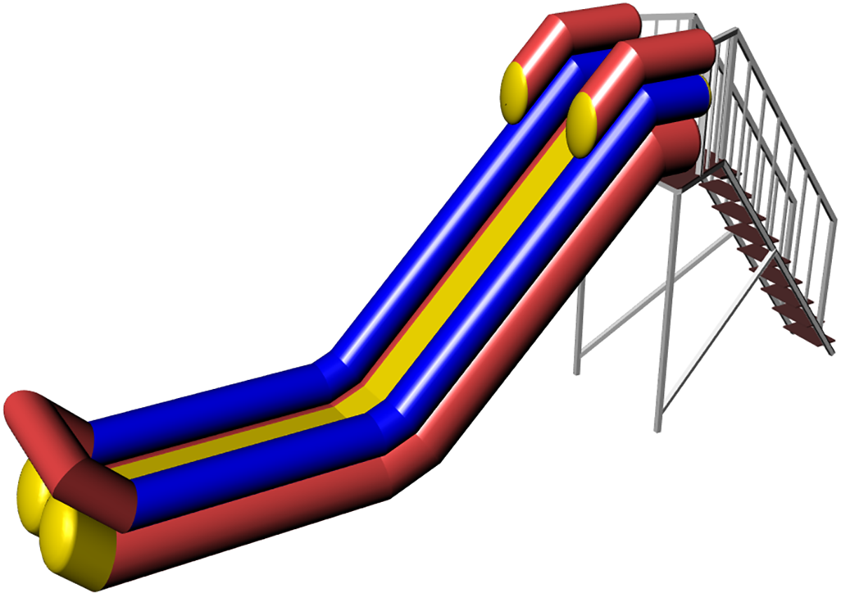 Inflatable water slide Cheremosh