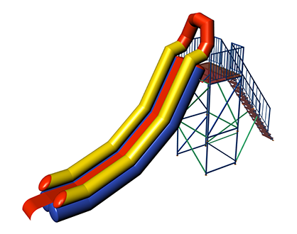 INGUL Inflatable water slide