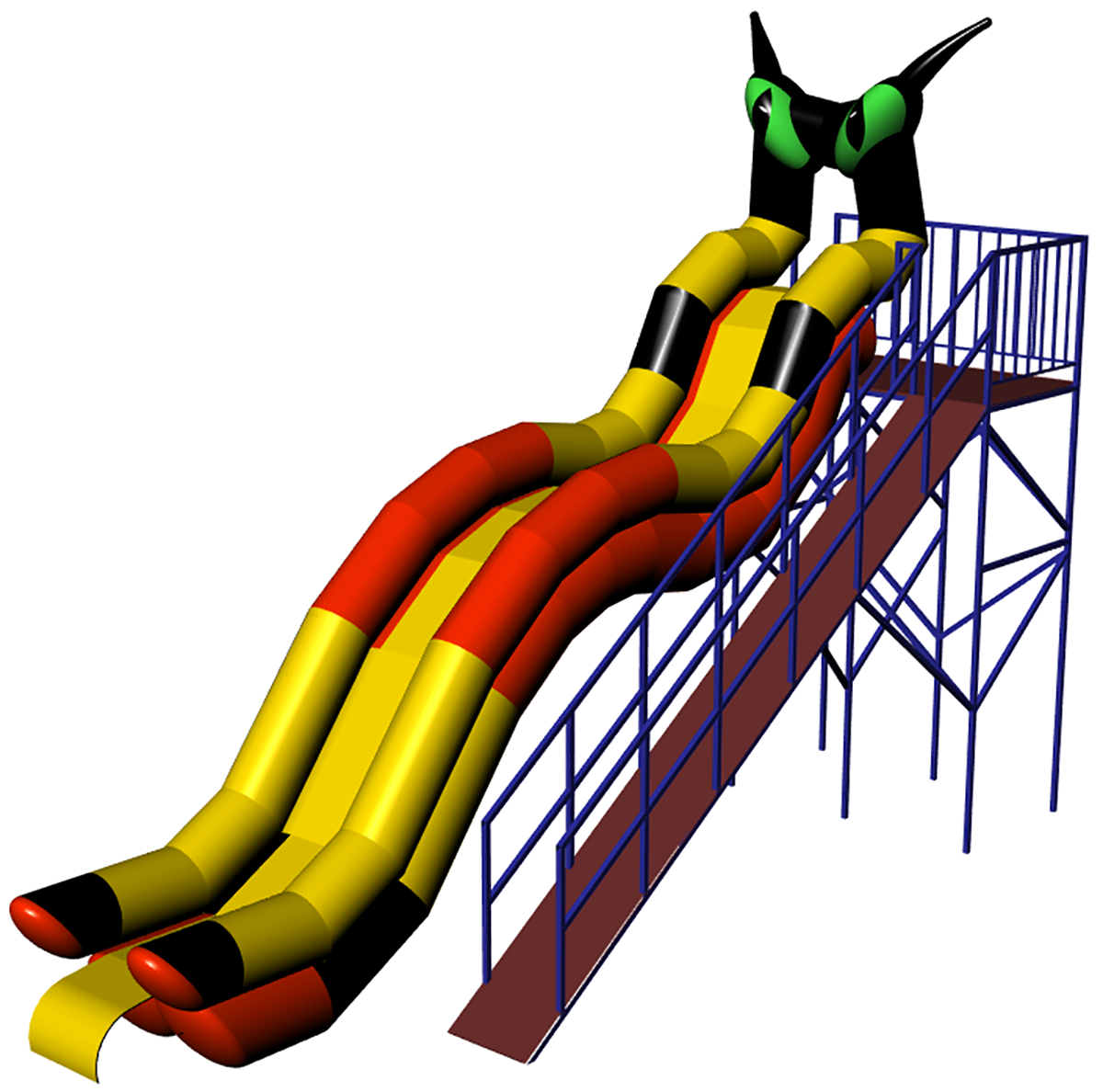 Inflatable water slide KOT-4